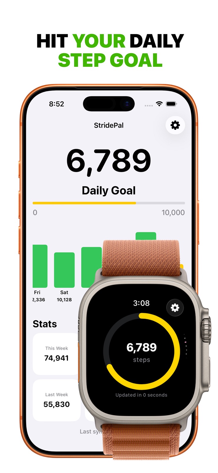 StridePal - Step Counter iphone screenshot 1