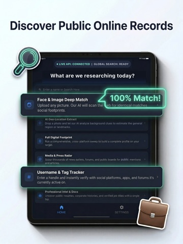 Deepscan - AI Search People iPad screenshot