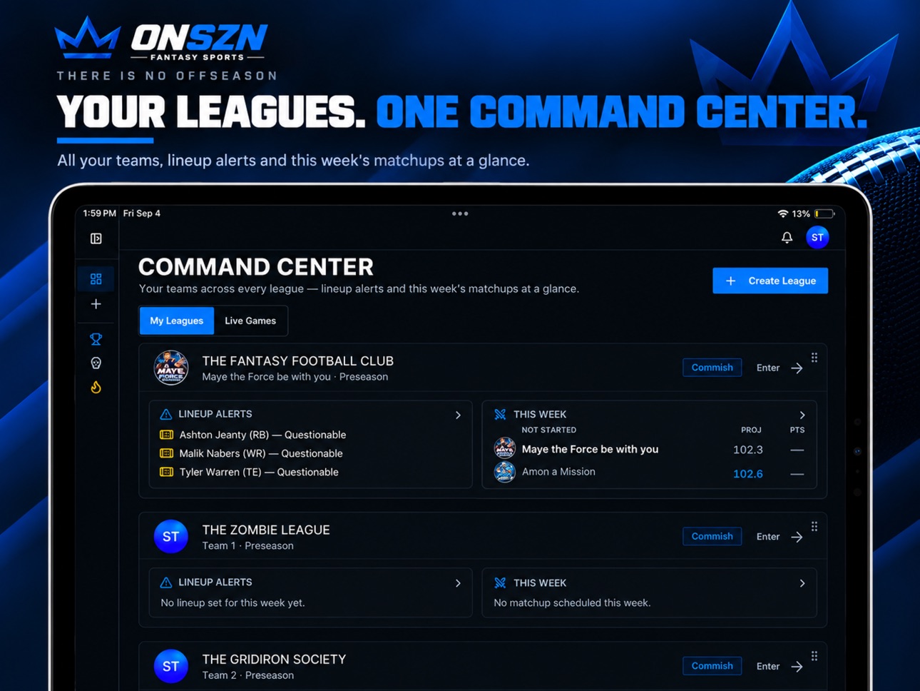 Screenshot 10 of OnSzn Fantasy Sports