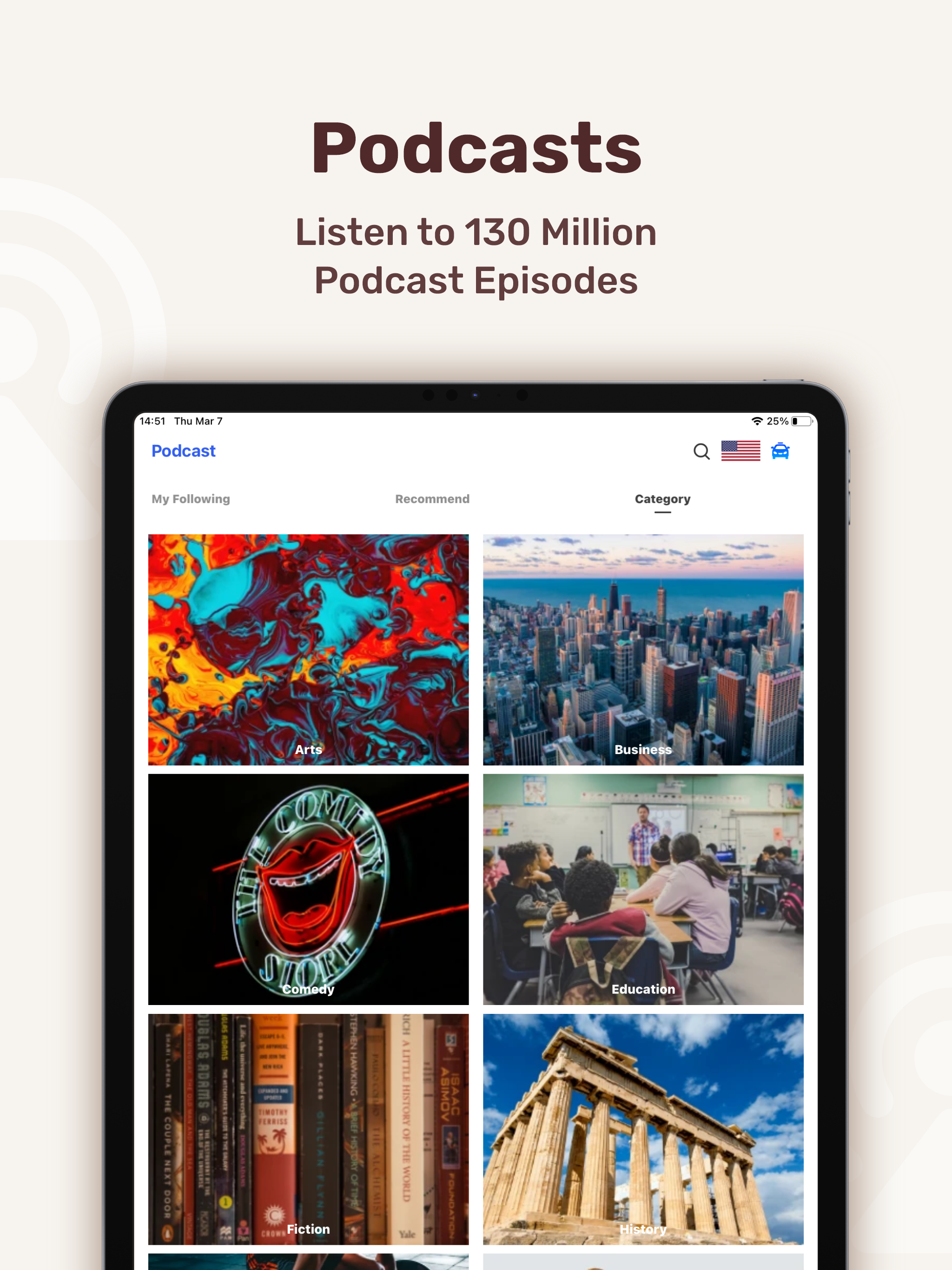 Podcasts Music Radio FM: Podio