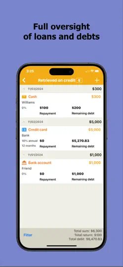 Captura de pantalla de Contabilidad Del Hogar en iPhone 5
