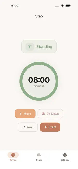 Stao: Standing Desk Reminder screenshot 2