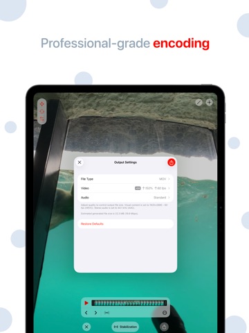 Emulsio › Video Stabilizer iPad screenshot