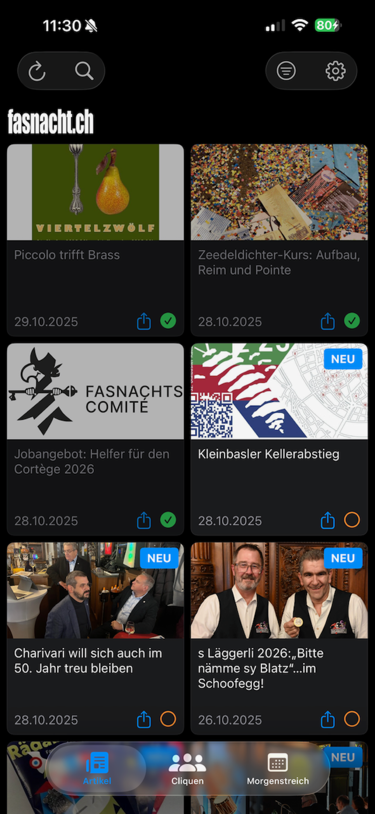 fasnacht.ch News screenshot 3