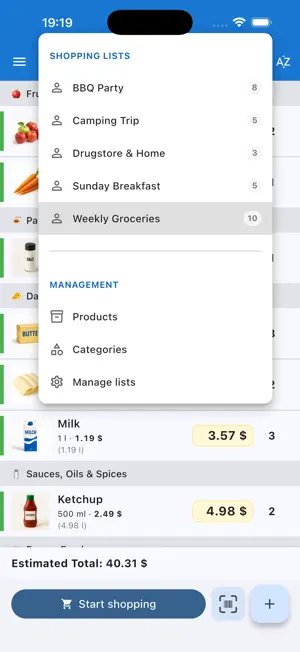 Zelistix - Shopping List screenshot 2