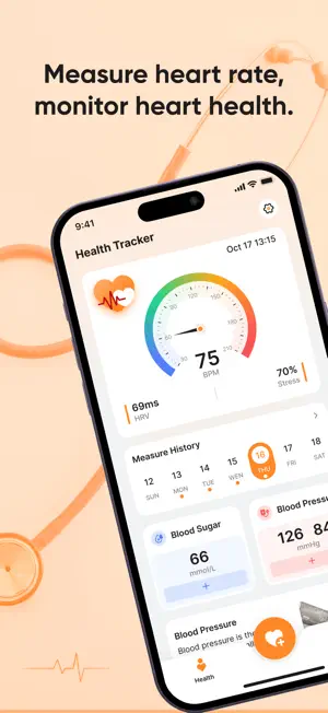 HealthGuard:Heart&Blood Sugar screenshot 1