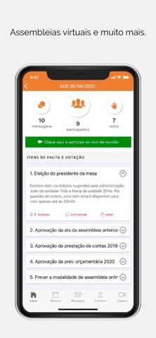 Opção Condomínios Adm iPhone screenshot