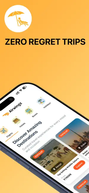 Airwingz - Flight, Hotel, Bus screenshot 2