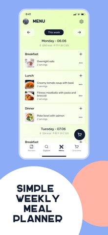 Weekly Meal Planner – Plate Screenshot 1 of 8