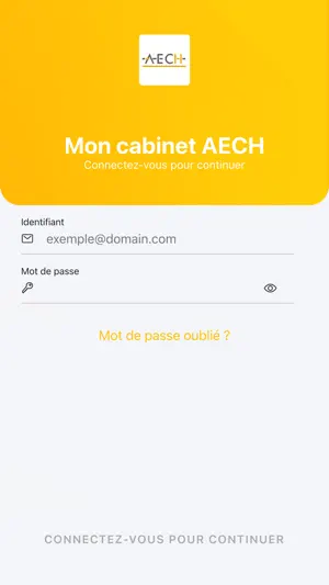 Mon cabinet AECH screenshot 2