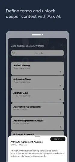 ASQ Six Sigma Prep: With AI iPhone Screenshot 6