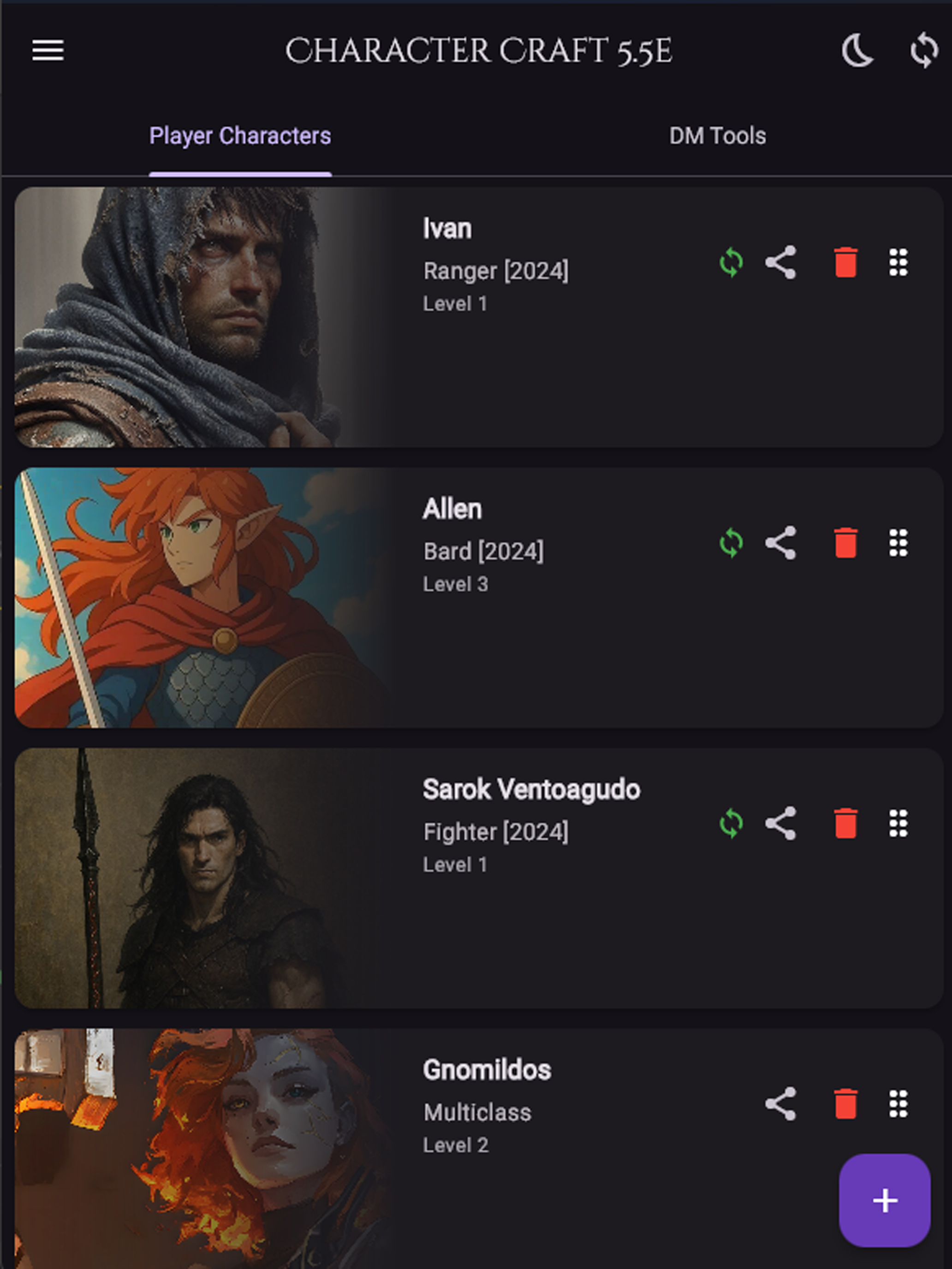 Character Craft 5.5e