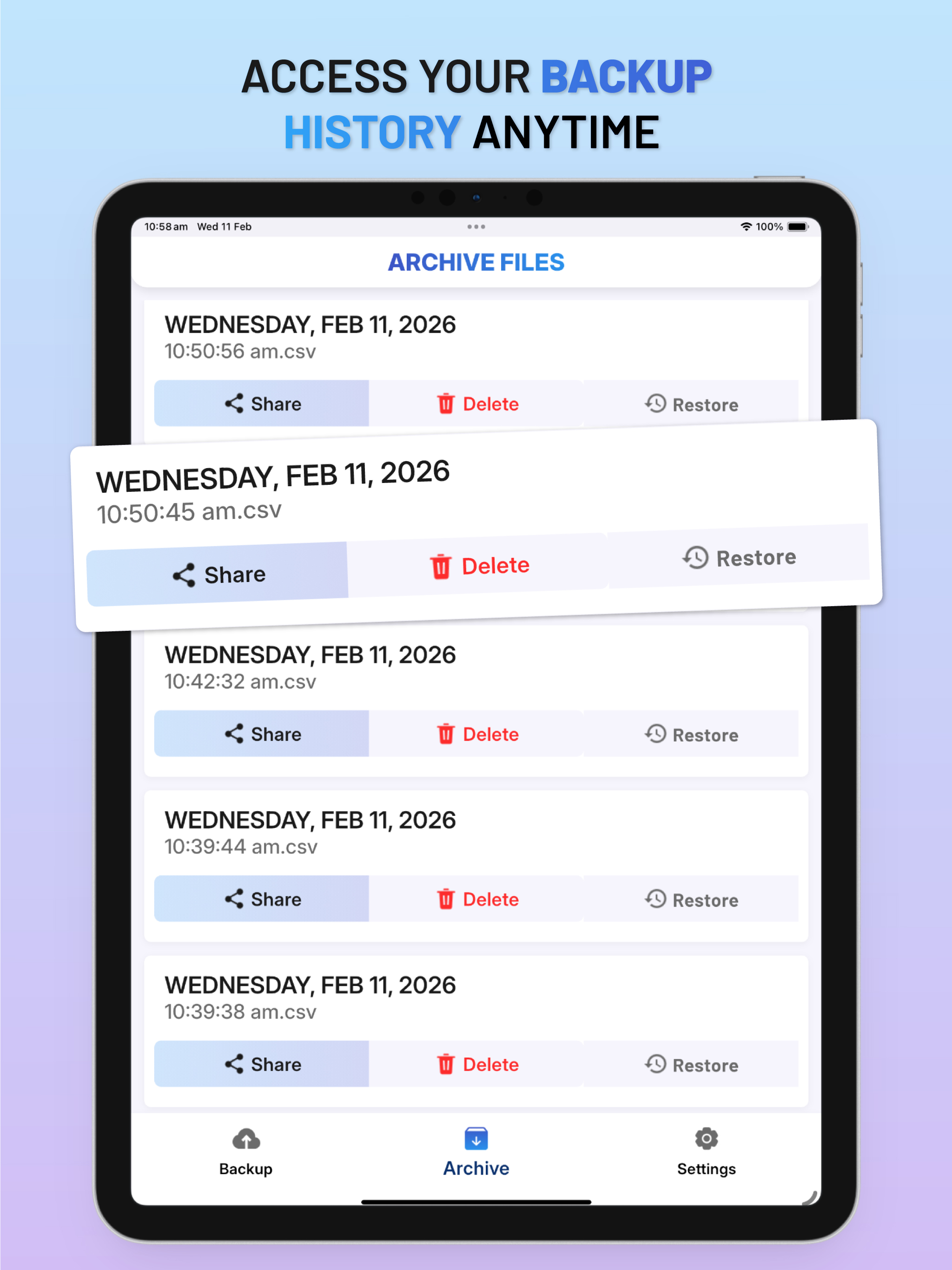 Contact Backup Clean & Restore screenshot 6