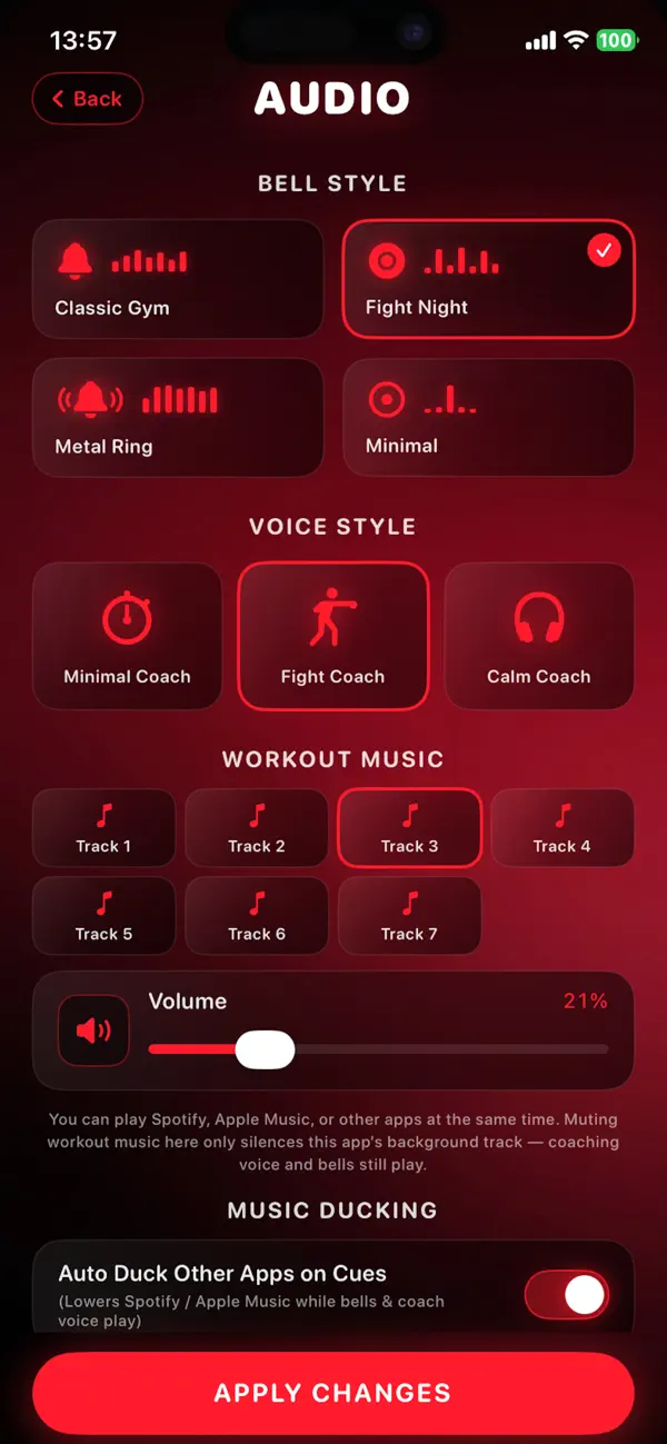Screenshot #2 pour RoundFlow Boxing Timer