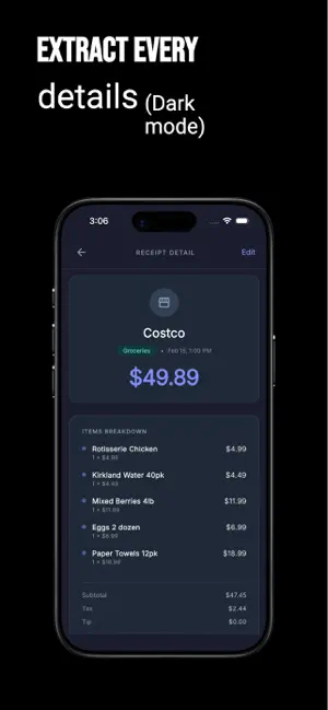 Snap Receipt: Expense Tracker screenshot 3