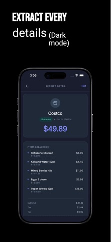 Snap Receipt: Expense Tracker iPhone screenshot