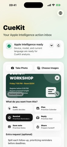 CueKit: Action Planner Screenshot 2 of 5