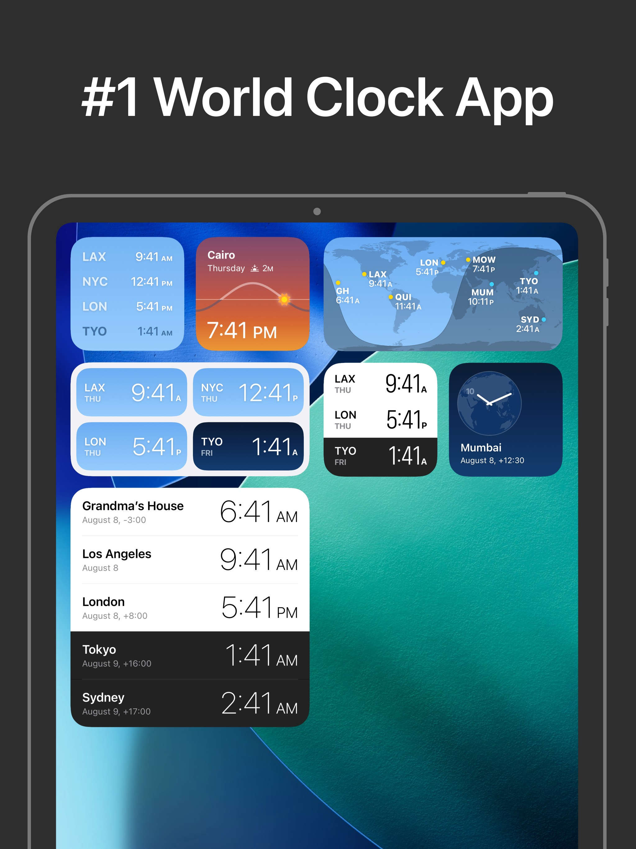 World Clock Time Zone Widgets screenshot 11