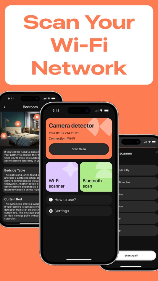 #4. Find Hidden Cameras: Scanner (iOS) By: MURAT SERBES