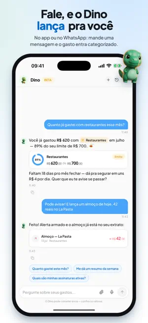 Dinzo: Finanças Pessoais e IA screenshot 3