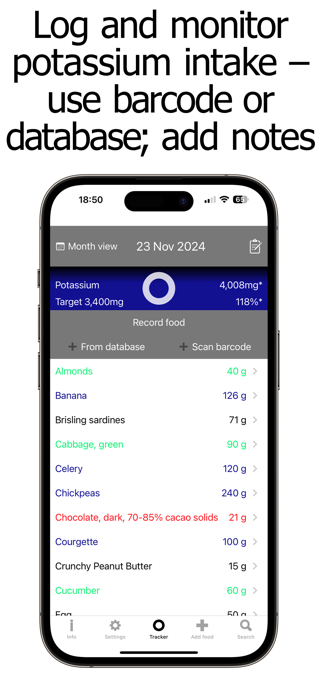 Potassium Counter & Tracker Screenshot 4 of 10
