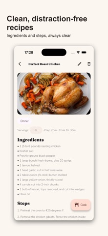 Recipe Basket: Cookbook iPhone screenshot