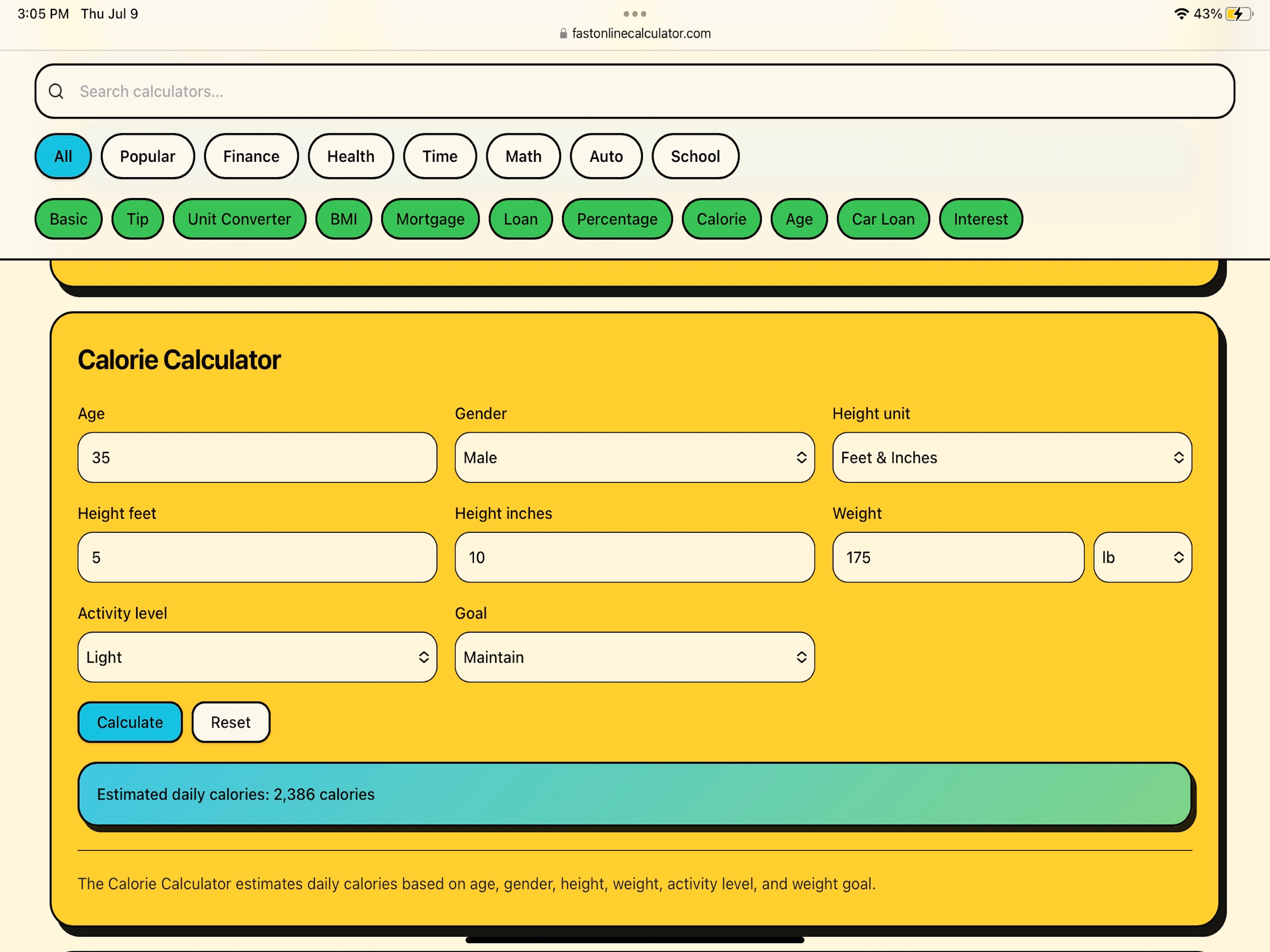 Fast Online Calculator screenshot 10