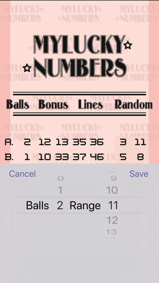 #4. My Lucky Numbers (iOS) 由: Paul Andrew Herbert