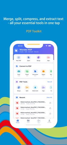 Wonder PDF - PDF Expert iPhone screenshot
