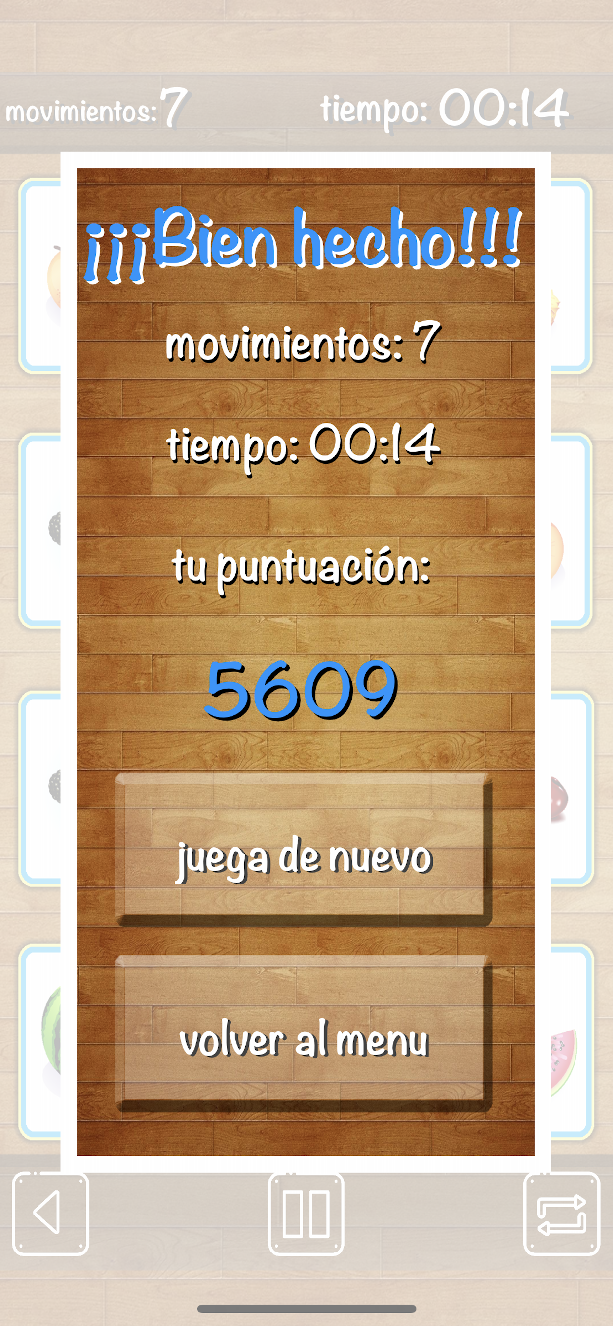¡Juego de memoria para niños!