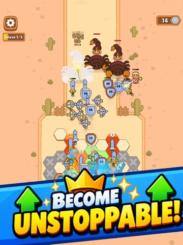 Hexarena: Merge Defense iPad screenshot