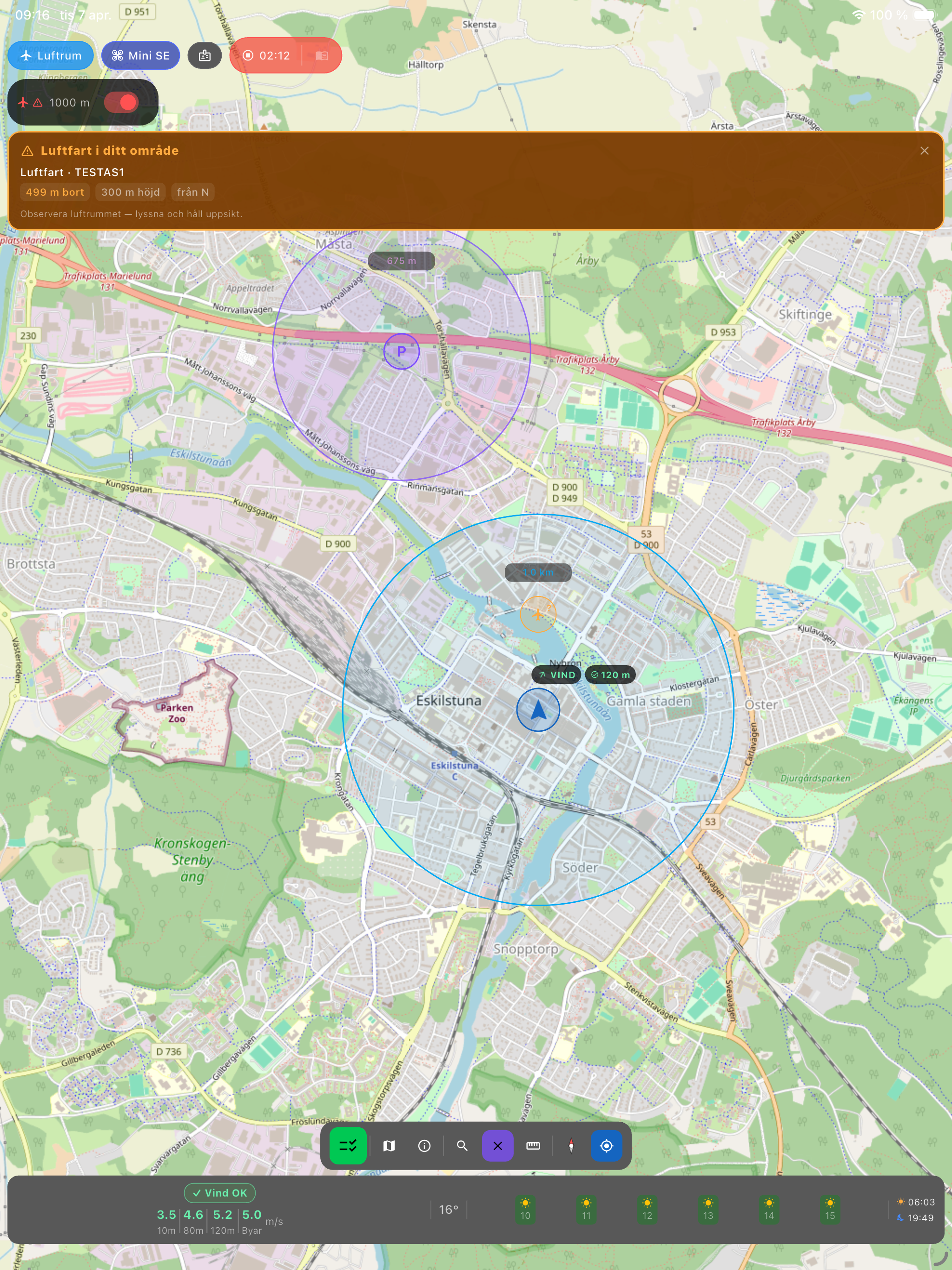 DroneKoll - Airspace and map