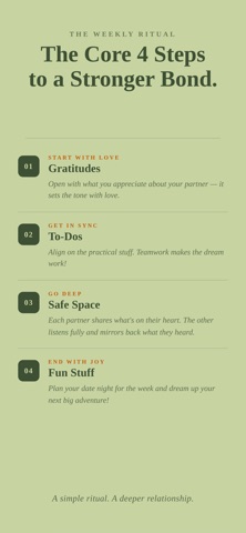 Love Ritual - Couples Check-In screenshot