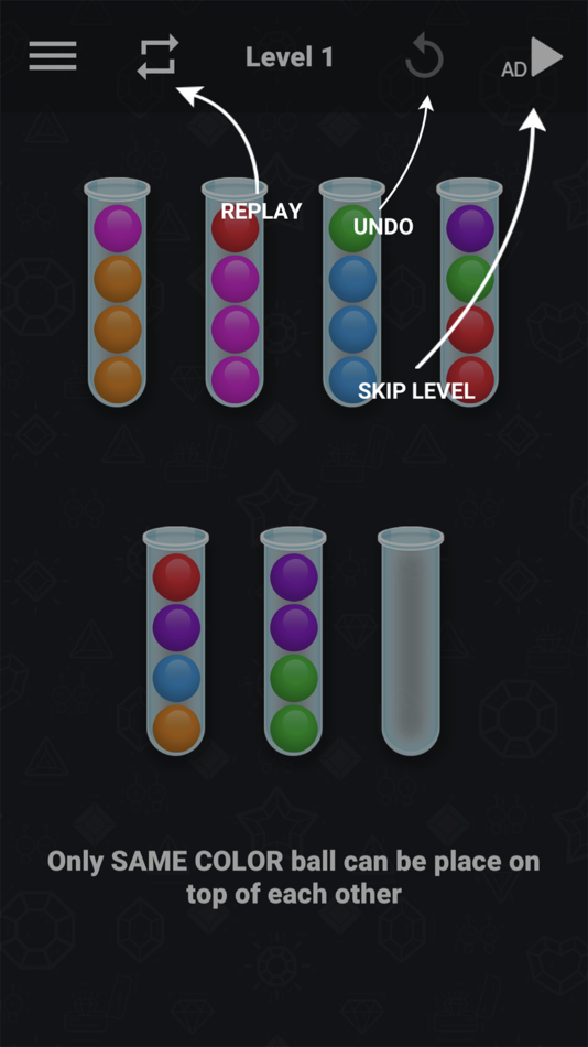 #6. Ball Sort 3D : Drop Ball Tube (iOS) By: Puzzle Mania Studio