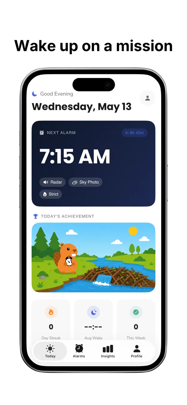 Screenshot #1 pour Dam Good Alarm: Wake Up Early