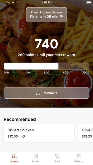 Fresh Horses Saloon iPhone screenshot 1 - Food & Drink app