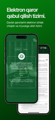 E-qaror iPhone screenshot