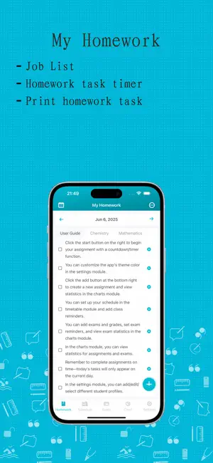 My Schedule & Homework screenshot 1