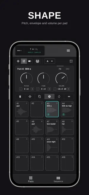 TAIL Sampler: Pads & Sequencer screenshot 2