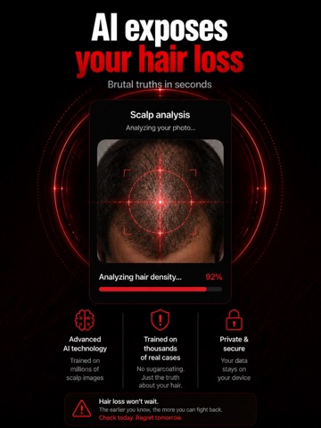 Hair Loss Scanner AI Check iPad screenshot
