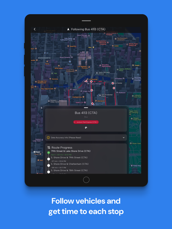 Destination Shuttle iPad screenshot 4 - Navigation app