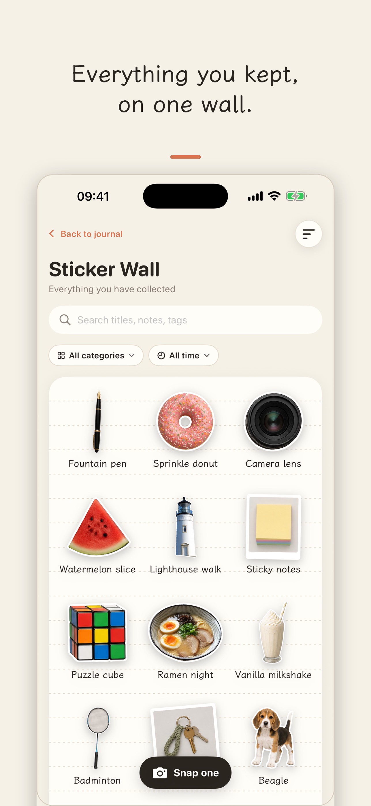 Screenshot 2 of Snapkin: Photo Sticker Journal