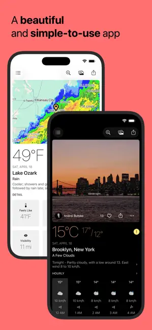 Today Weather: Radar & Alerts iPhone screenshot 1