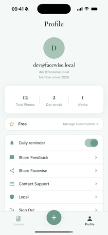 Facewise Journal Screenshot 5 of 6