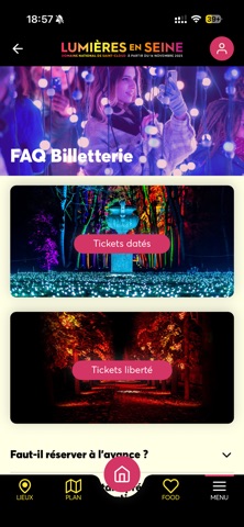 Lumières en Seine iPhone screenshot