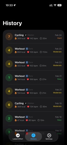 Training Loader app screenshot 2