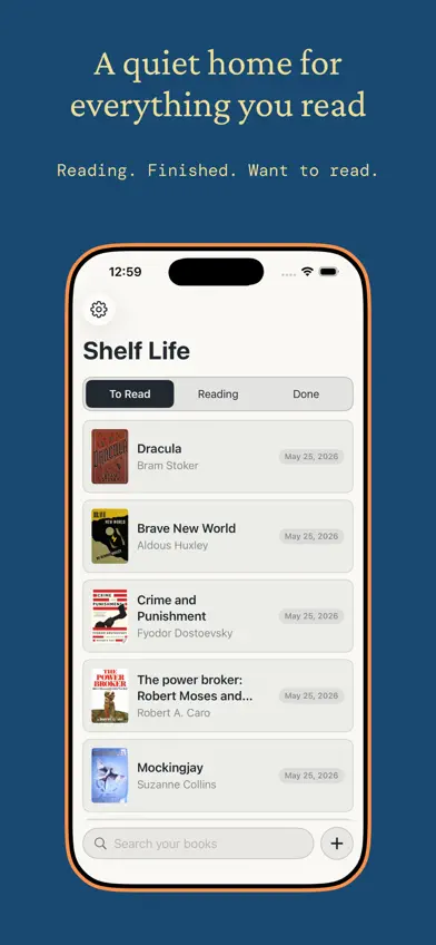 Shelf Life Book Tracker screenshot 2