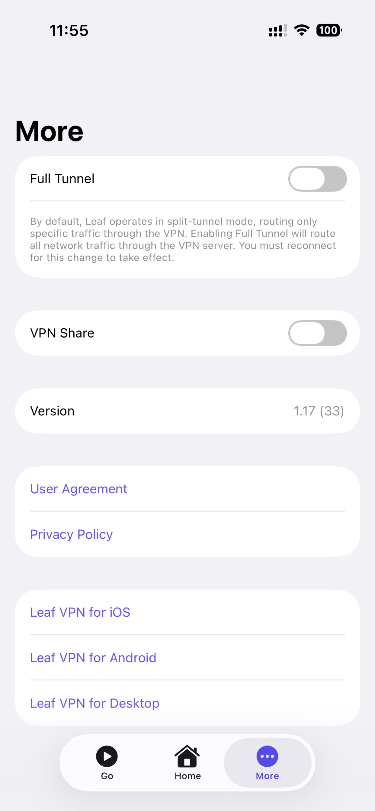 Leaf VPN