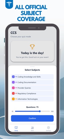 AHIMA CCS Exam Prep Test 2026 iPhone screenshot