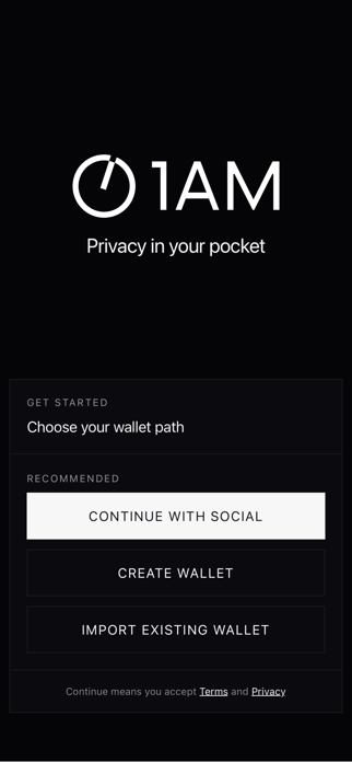 1AM Wallet Screenshot 1 of 4